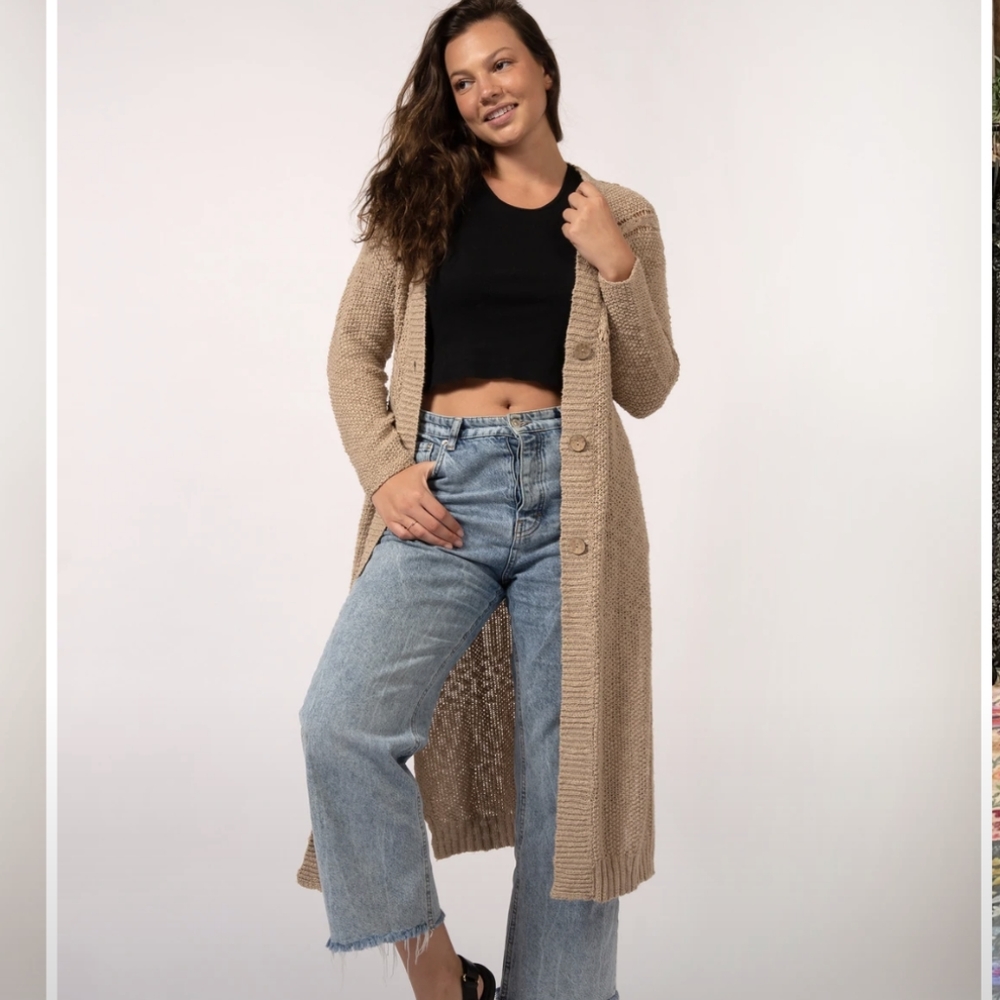 Cable Knit Duster